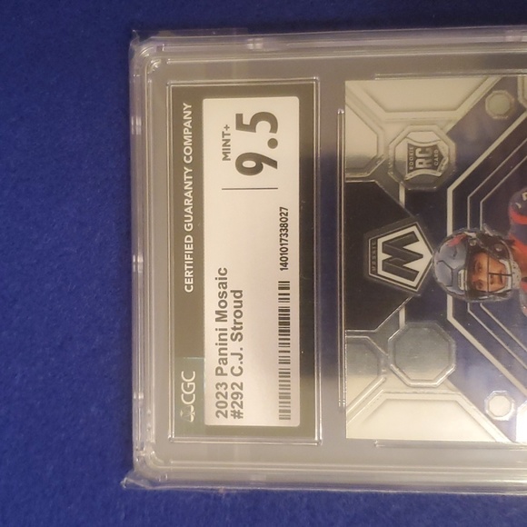 2023 Panini Mosaic #292 CJ Stroud CGC 9.5 Gem Mint RC Houston Texans Rookie - Picture 3 of 4